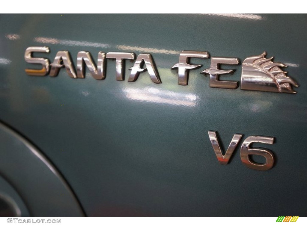 2003 Santa Fe GLS 4WD - Pine Green / Beige photo #59