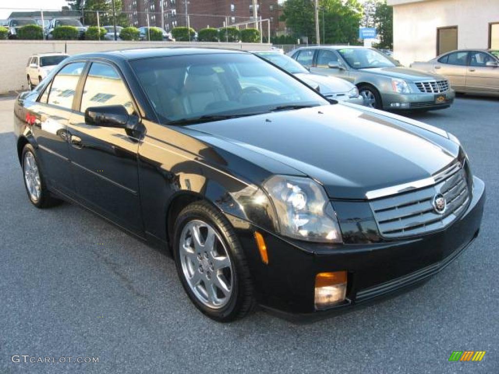 2003 CTS Sedan - Sable Black / Light Neutral photo #8