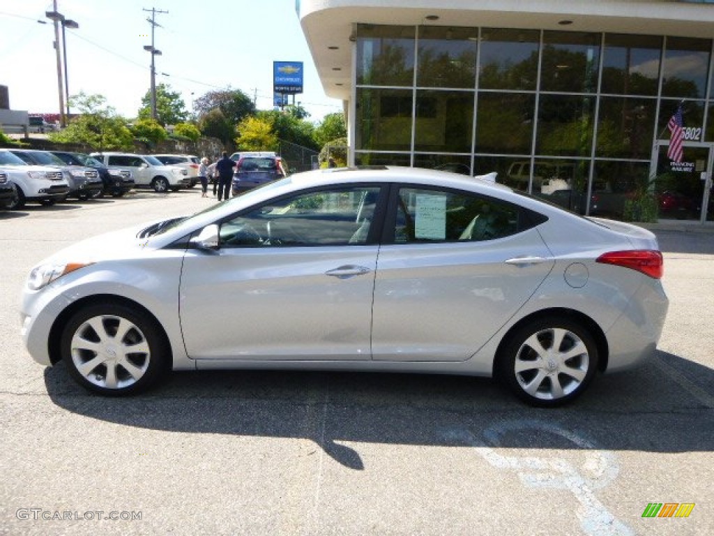 2012 Elantra Limited - Silver / Black photo #2