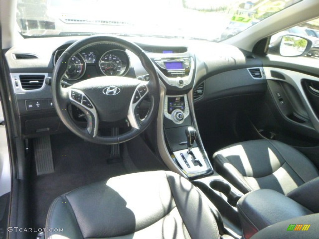2012 Elantra Limited - Silver / Black photo #17