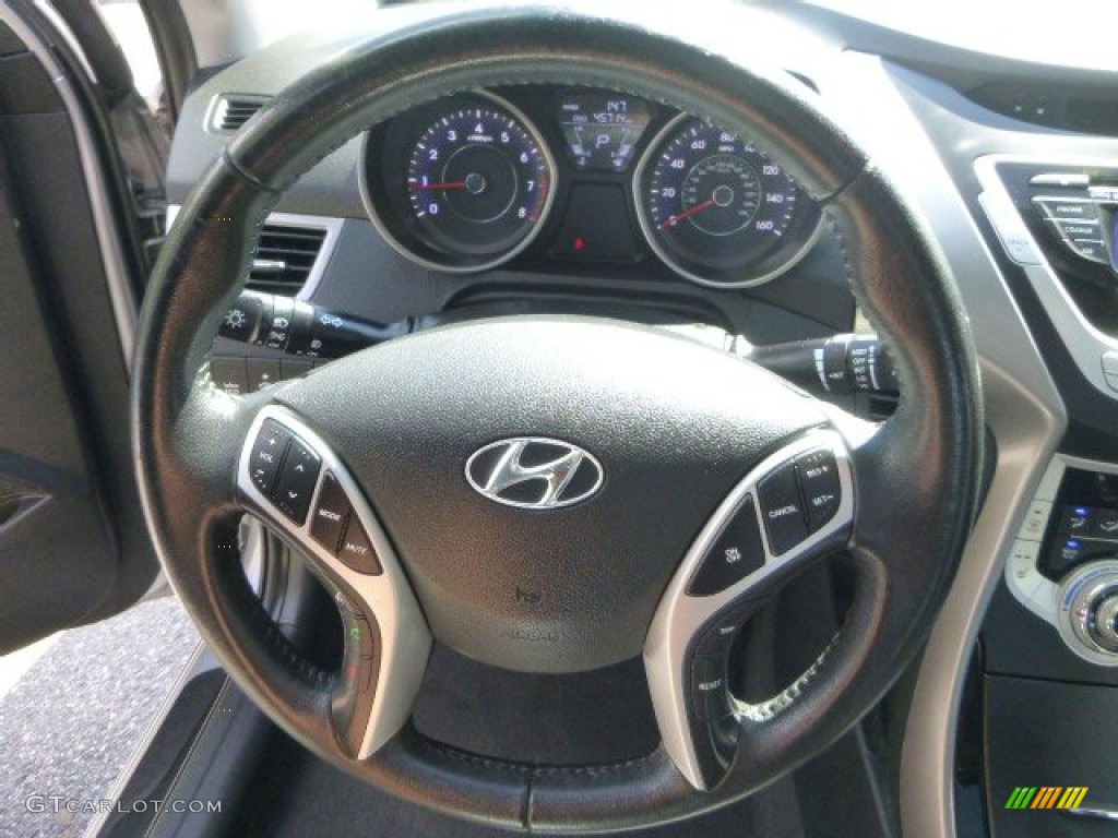 2012 Elantra Limited - Silver / Black photo #21