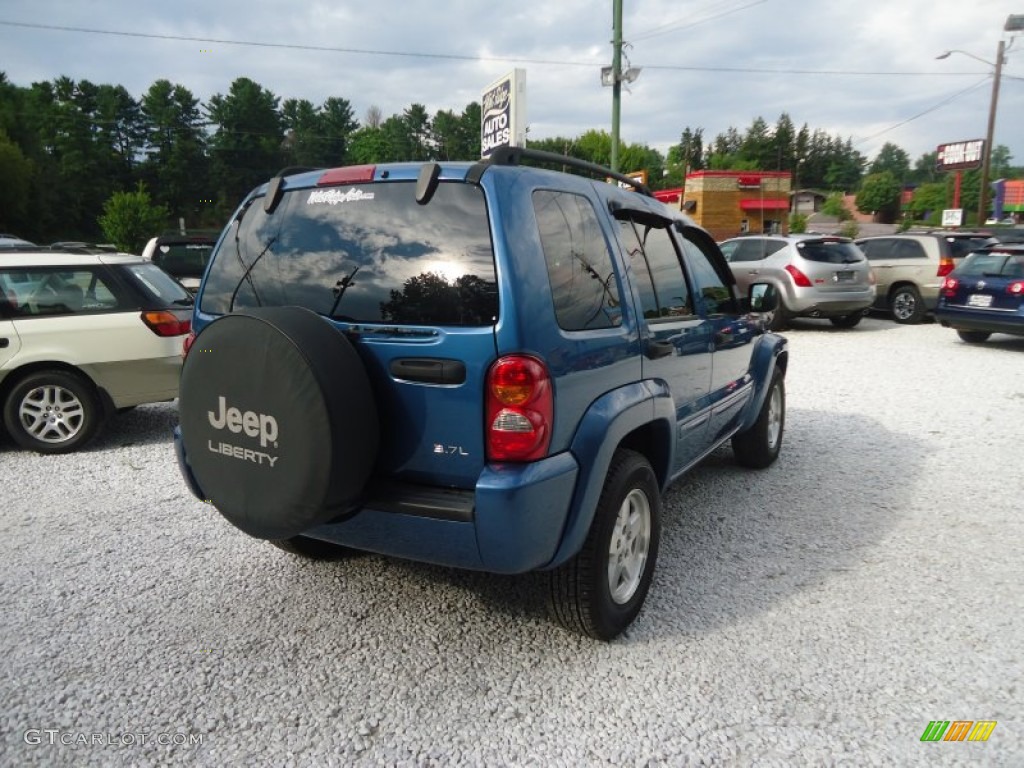 2003 Liberty Limited 4x4 - Atlantic Blue Pearl / Light Taupe/Dark Slate Gray photo #5