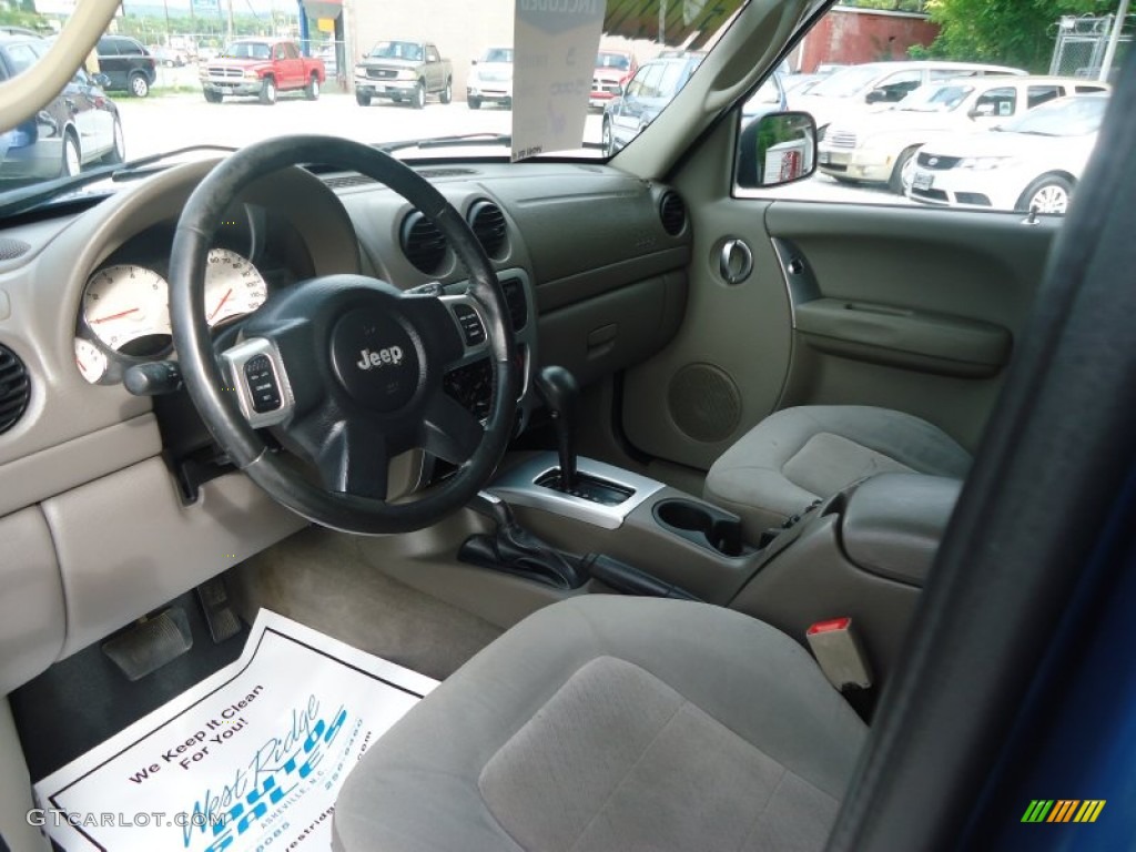 2003 Liberty Limited 4x4 - Atlantic Blue Pearl / Light Taupe/Dark Slate Gray photo #12
