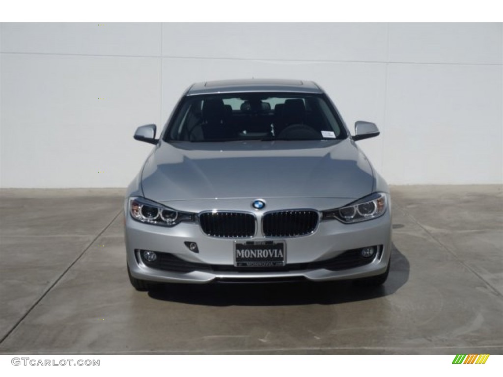 2015 3 Series 328d Sedan - Glacier Silver Metallic / Black photo #3