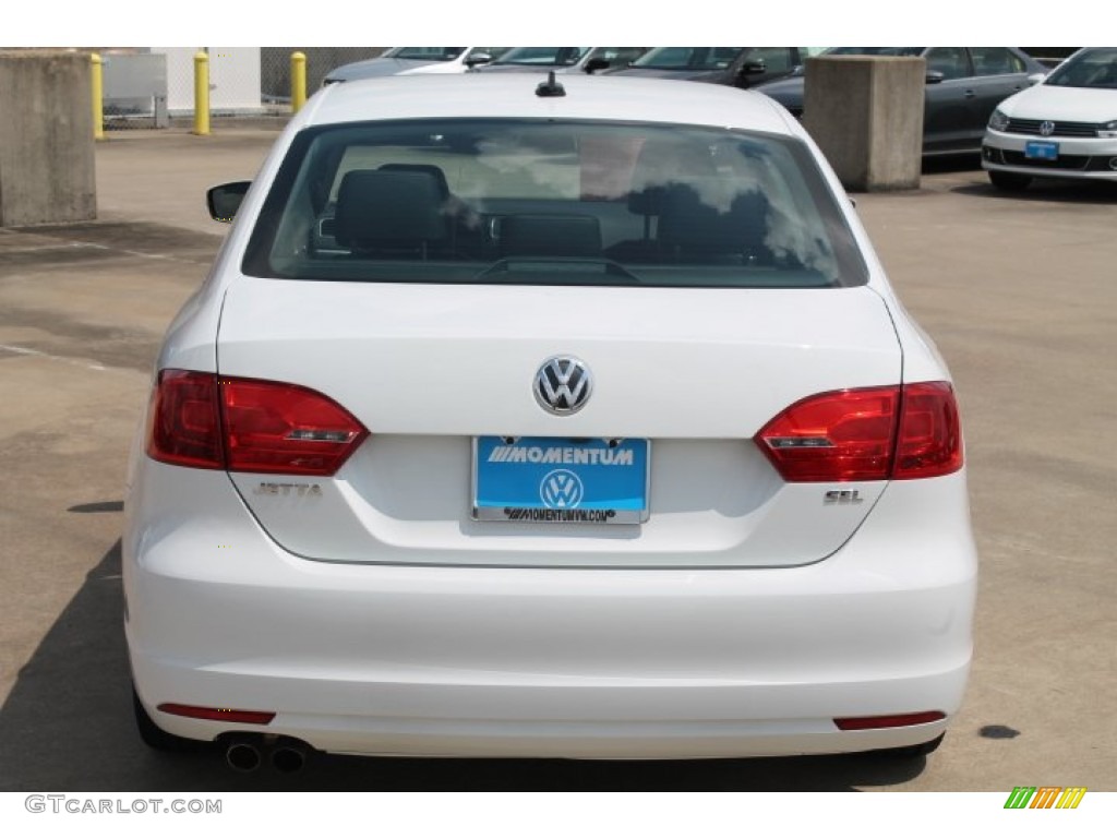 2014 Jetta SEL Sedan - Pure White / Titan Black photo #7