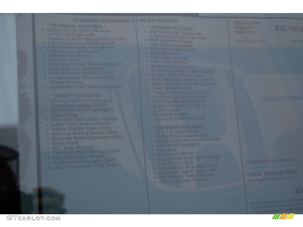 2015 Pilot EX - Taffeta White / Gray photo #7