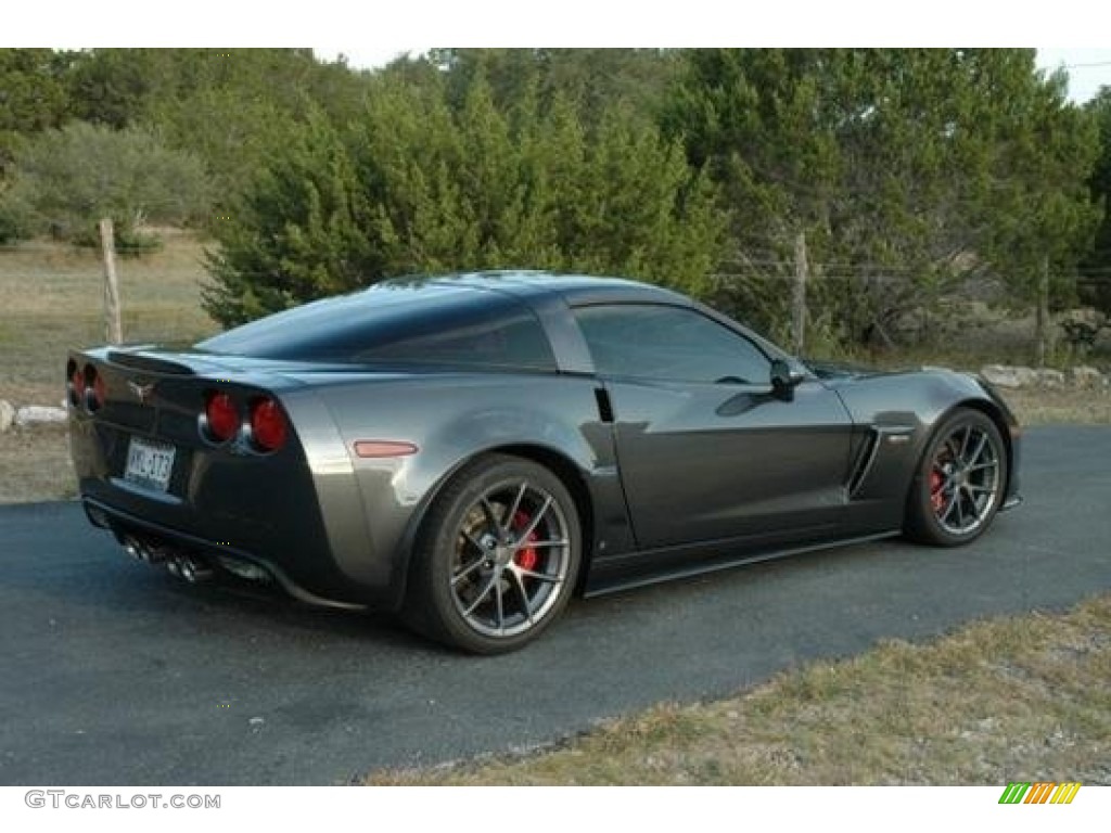 2009 Corvette Z06 - Cyber Gray Metallic / Ebony/Dark Titanium Gray photo #8