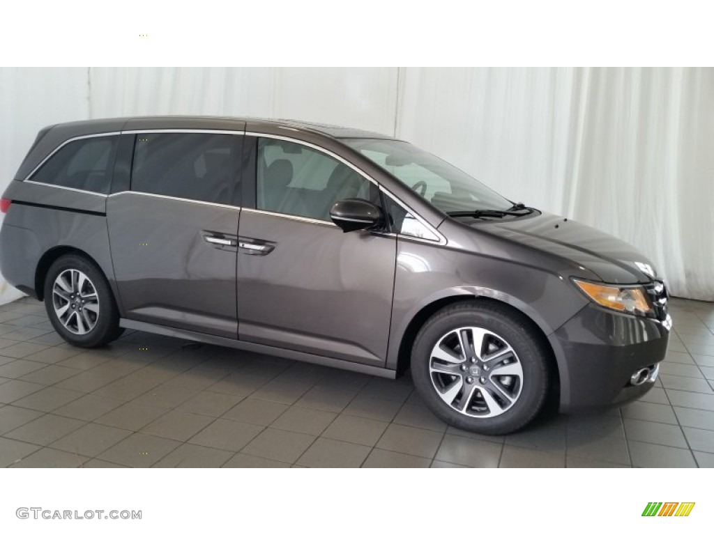 Smoky Topaz Metallic 2015 Honda Odyssey Touring Exterior Photo #97111556