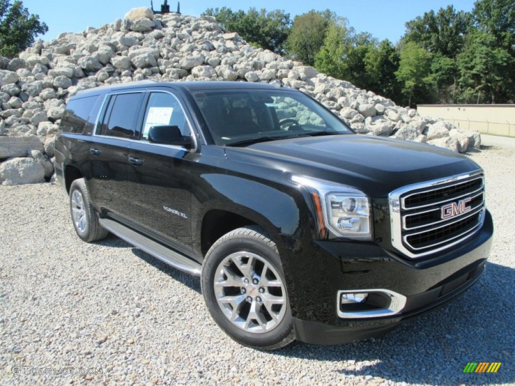 2015 Yukon XL SLT 4WD - Onyx Black / Jet Black photo #1