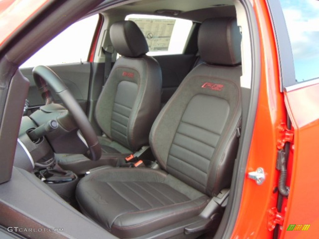 RS Jet Black Interior 2015 Chevrolet Sonic RS Hatchback Photo #97112798