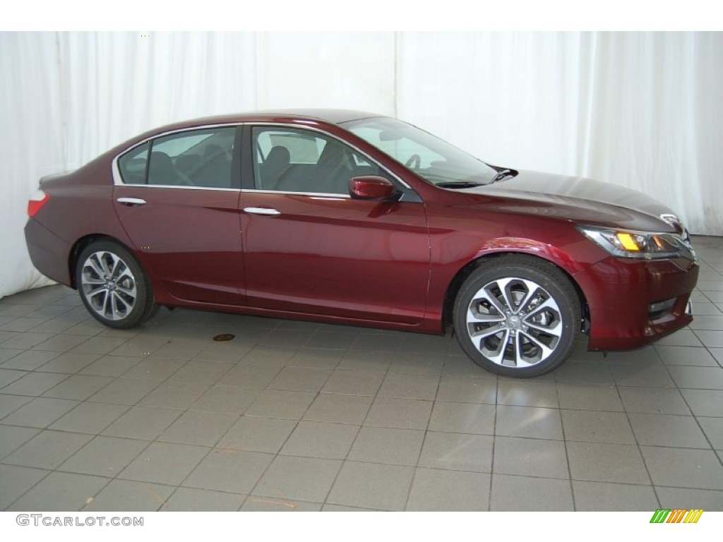 Basque Red Pearl II 2015 Honda Accord Sport Sedan Exterior Photo #97112939