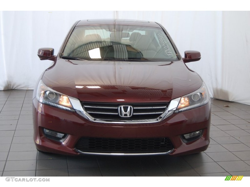 2015 Accord EX-L Sedan - Basque Red Pearl II / Ivory photo #3