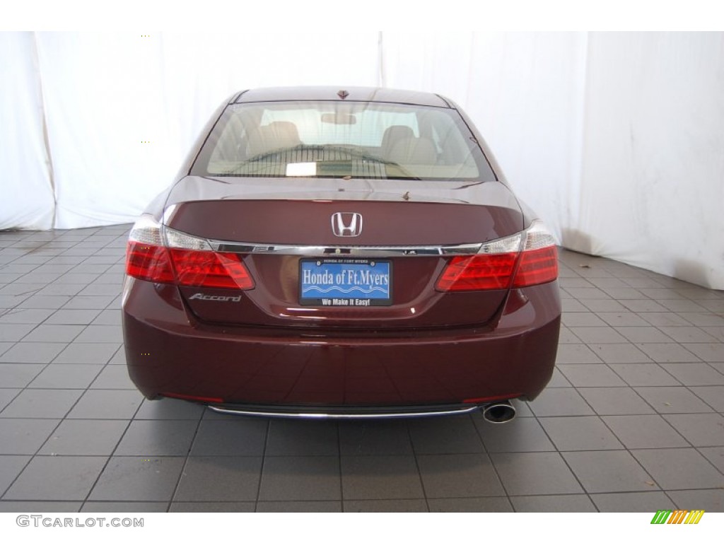 2015 Accord EX-L Sedan - Basque Red Pearl II / Ivory photo #8