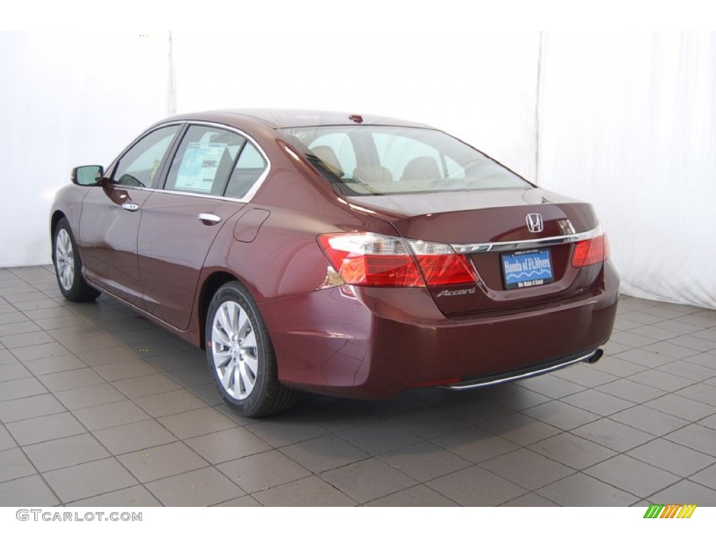 2015 Accord EX-L Sedan - Basque Red Pearl II / Ivory photo #9