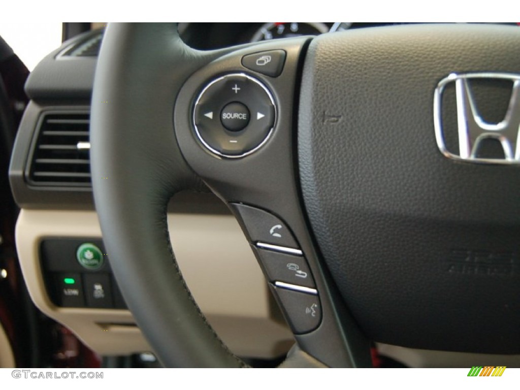 2015 Accord EX-L Sedan - Basque Red Pearl II / Ivory photo #20