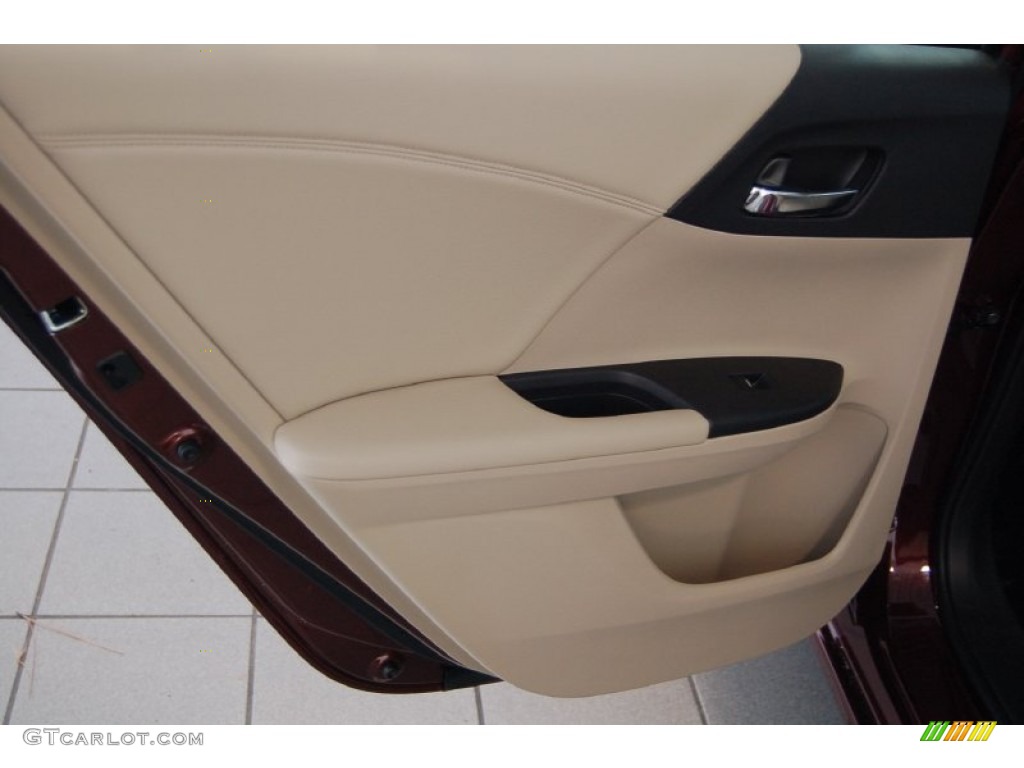2015 Accord EX-L Sedan - Basque Red Pearl II / Ivory photo #22