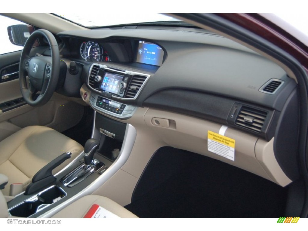 2015 Accord EX-L Sedan - Basque Red Pearl II / Ivory photo #27