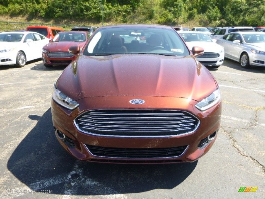 2015 Fusion Titanium - Bronze Fire Metallic / Terracotta photo #6