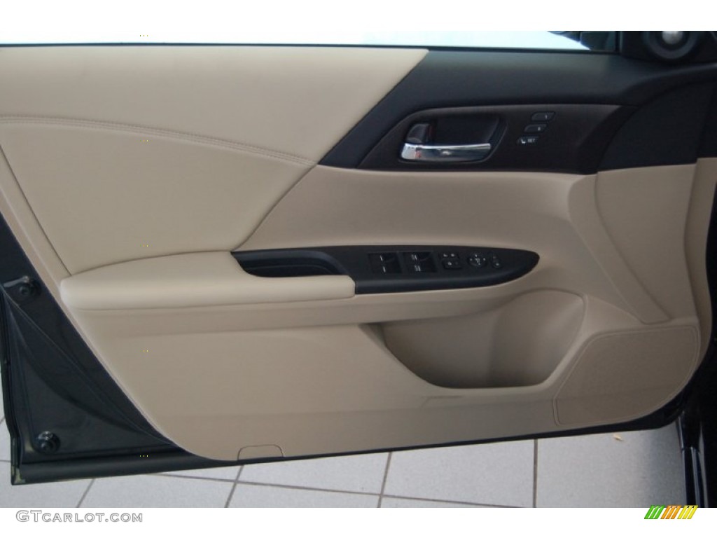 2015 Accord EX-L Sedan - Crystal Black Pearl / Ivory photo #11