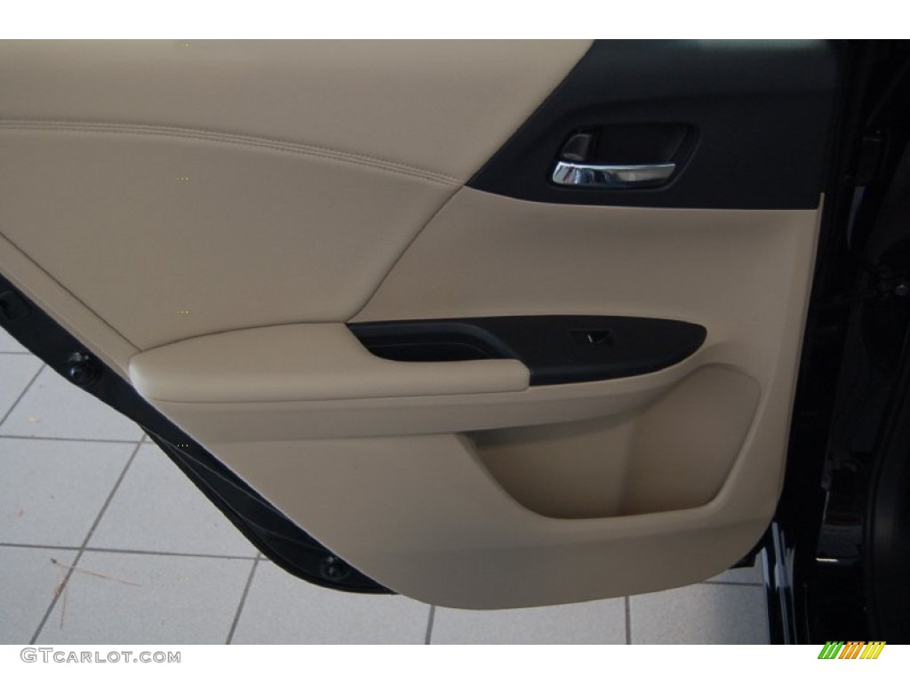 2015 Accord EX-L Sedan - Crystal Black Pearl / Ivory photo #22