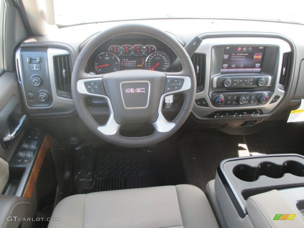 2014 Sierra 1500 SLE Crew Cab 4x4 - Summit White / Cocoa/Dune photo #26