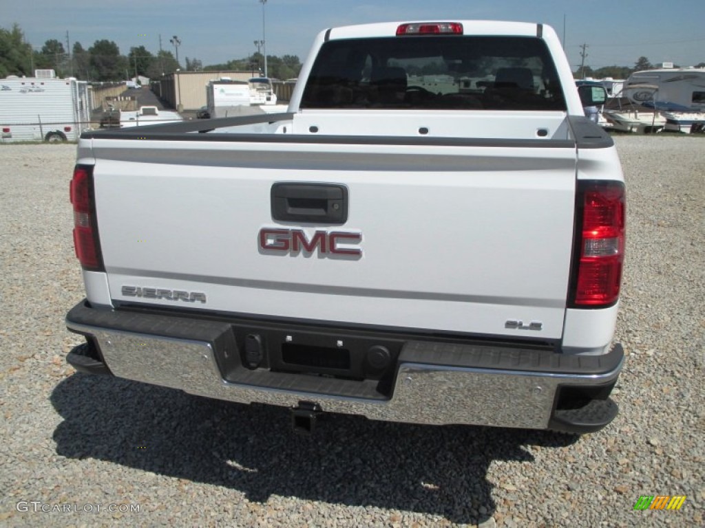 2014 Sierra 1500 SLE Crew Cab 4x4 - Summit White / Cocoa/Dune photo #30