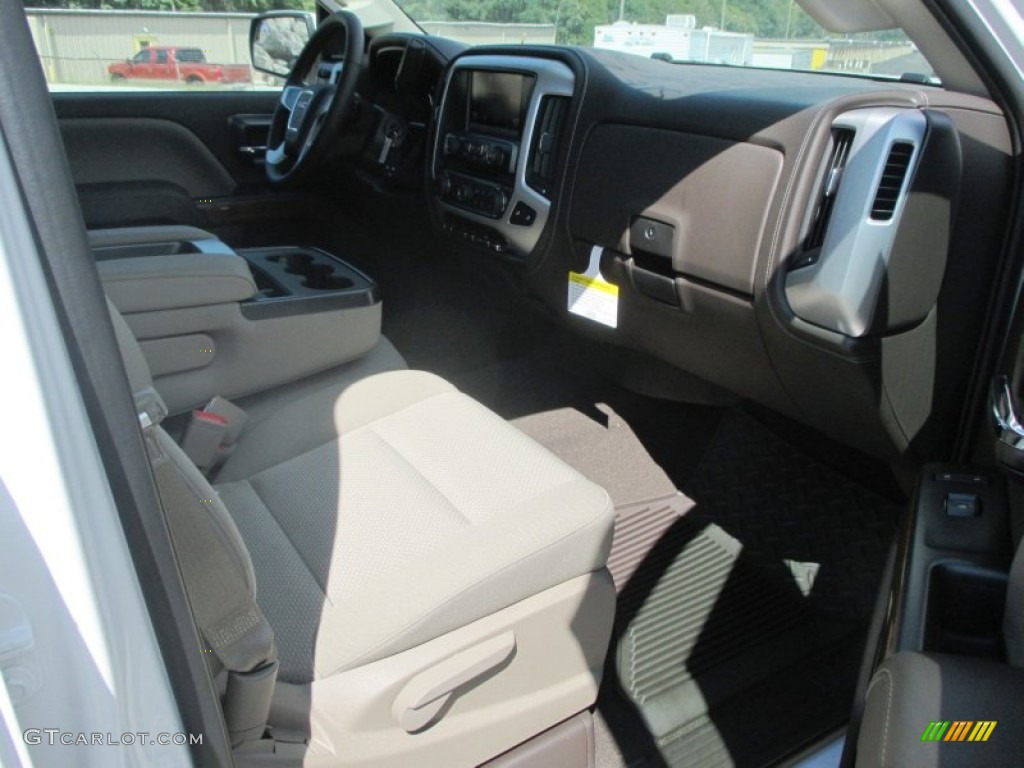 2014 Sierra 1500 SLE Crew Cab 4x4 - Summit White / Cocoa/Dune photo #32