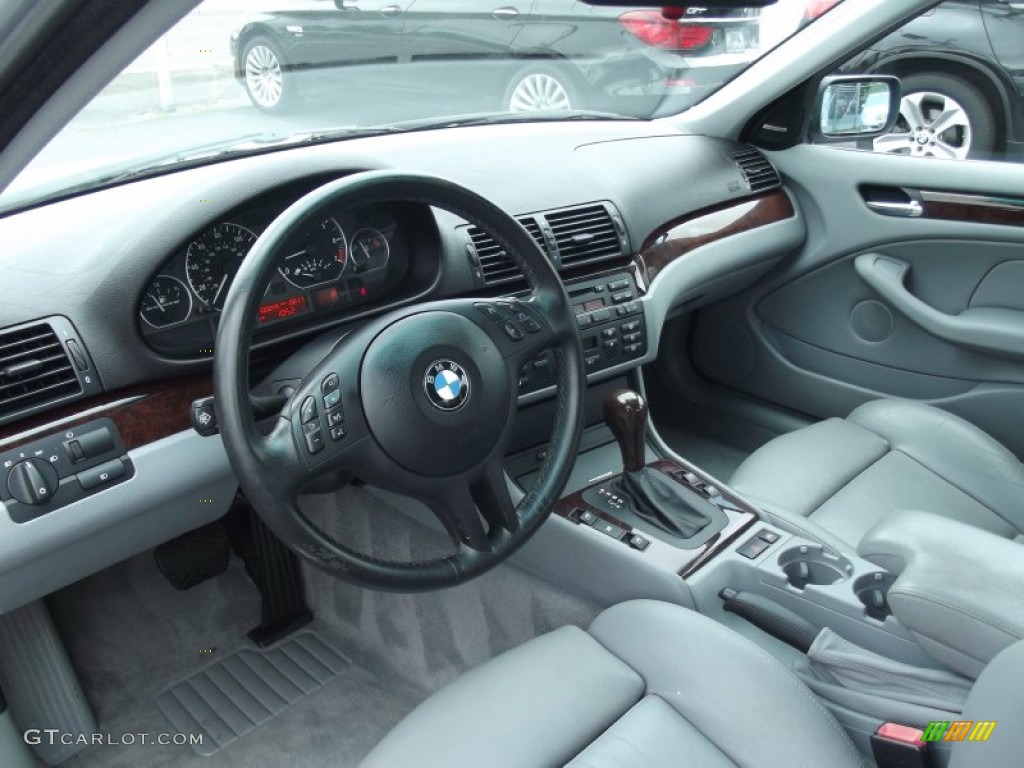 2004 3 Series 330i Sedan - Titanium Silver Metallic / Grey photo #8