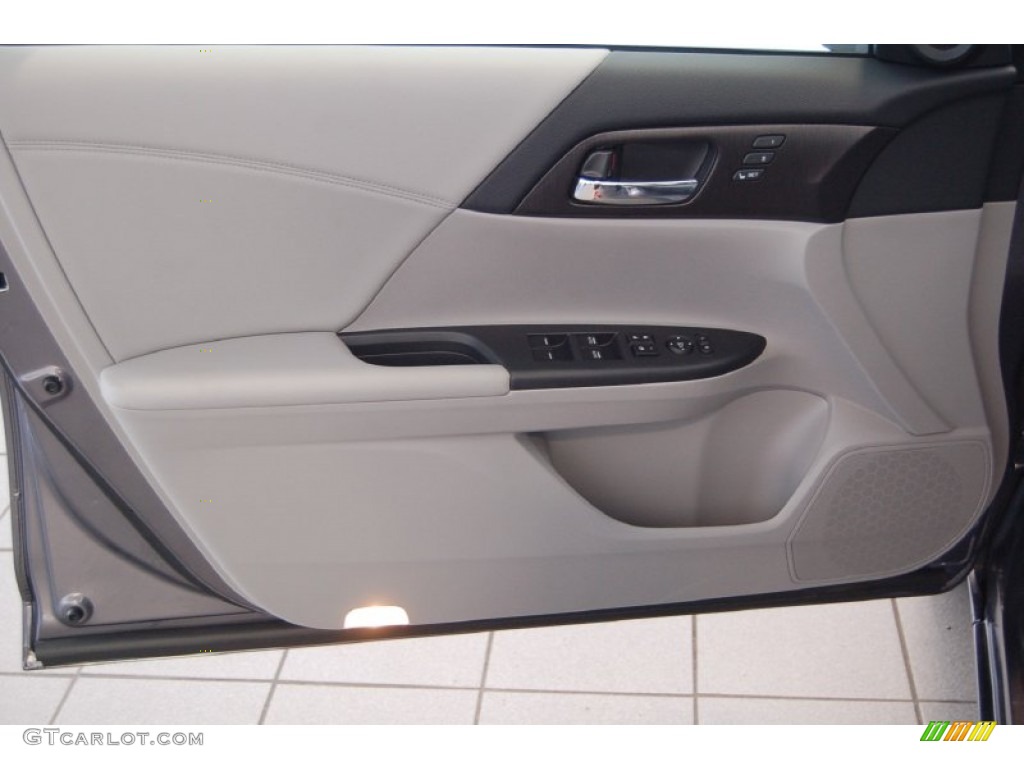 2015 Accord EX-L V6 Sedan - Modern Steel Metallic / Gray photo #11