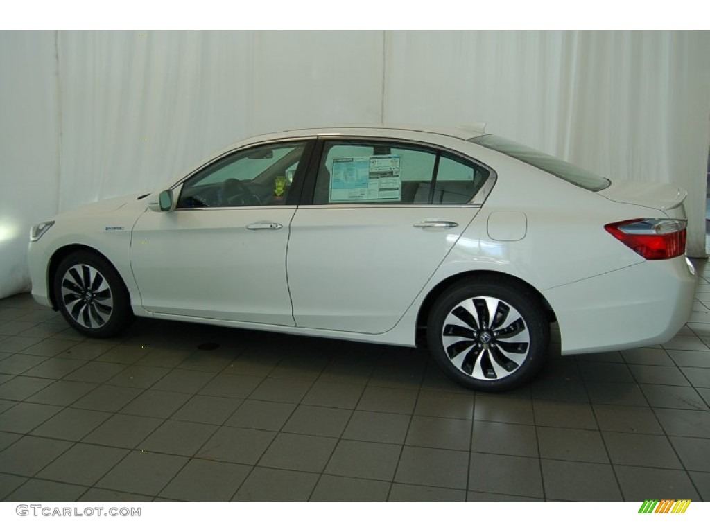White Orchid Pearl 2015 Honda Accord Hybrid Sedan Exterior Photo #97118039