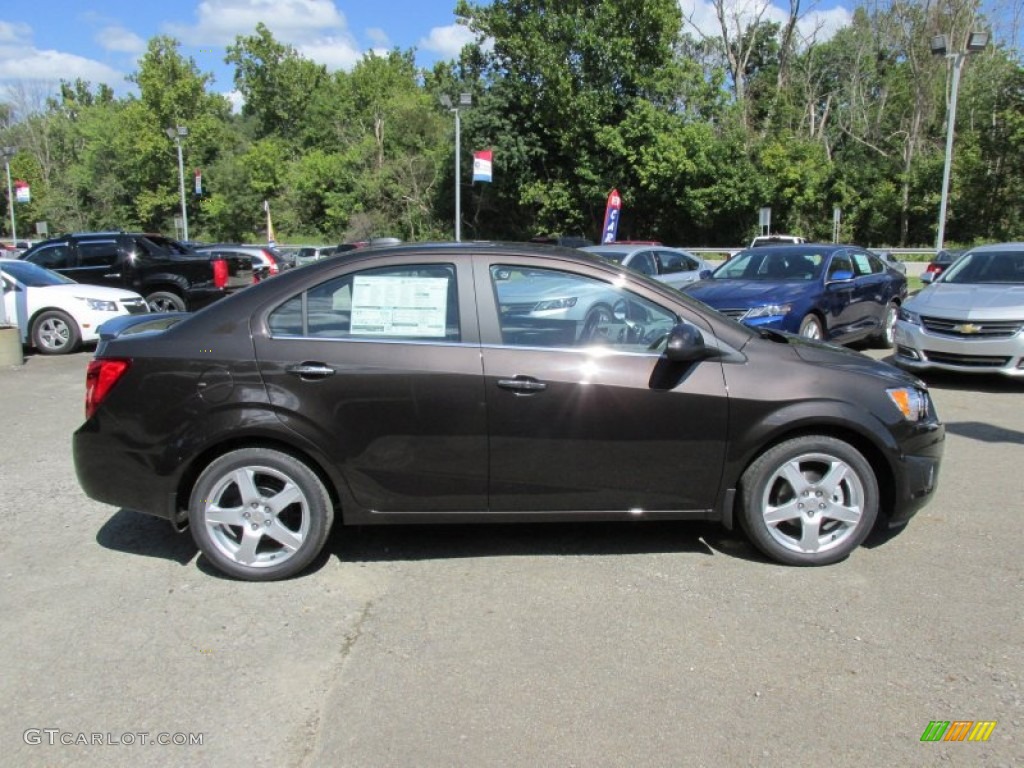 Mocha Bronze Metallic 2015 Chevrolet Sonic LTZ Sedan Exterior Photo #97120313