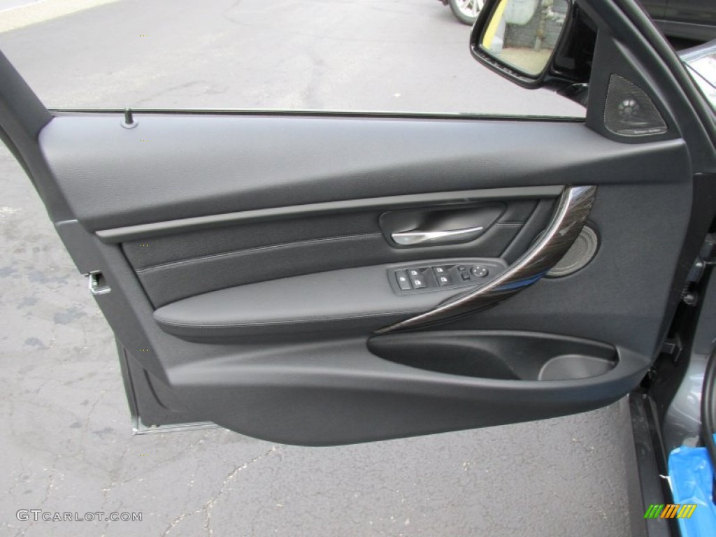 2015 BMW 3 Series 335i xDrive Sedan Black Door Panel Photo #97120493