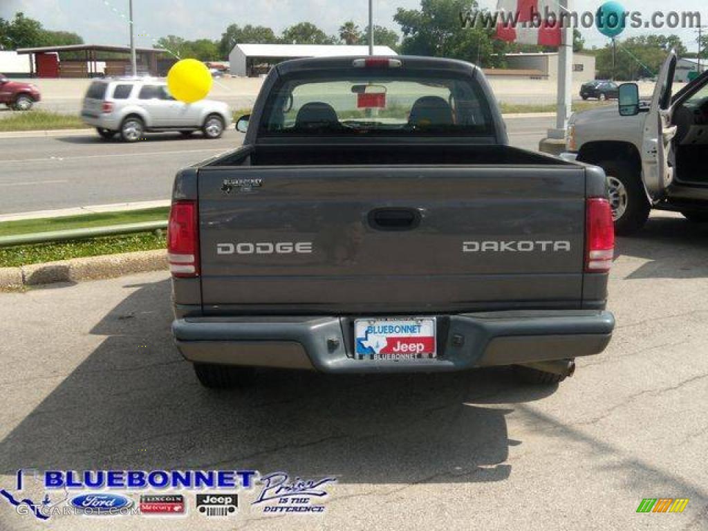 2004 Dakota Sport Club Cab - Graphite Metallic / Dark Slate Gray photo #4