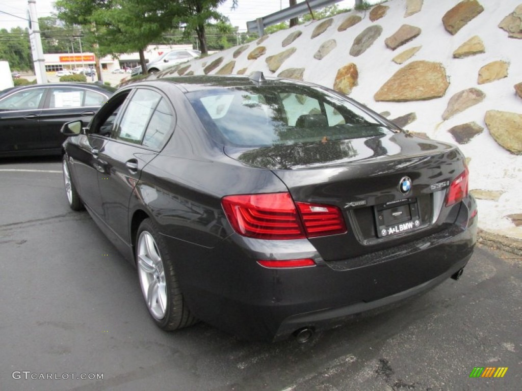 2015 5 Series 535i xDrive Sedan - Dark Graphite Metallic / Black photo #4