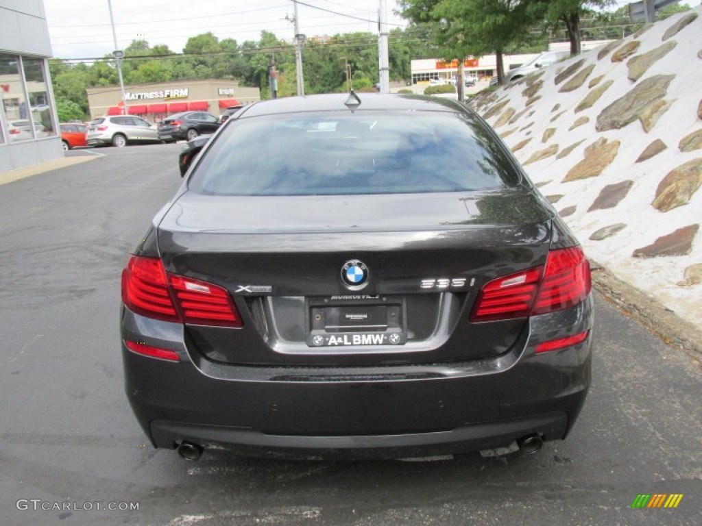 2015 5 Series 535i xDrive Sedan - Dark Graphite Metallic / Black photo #5