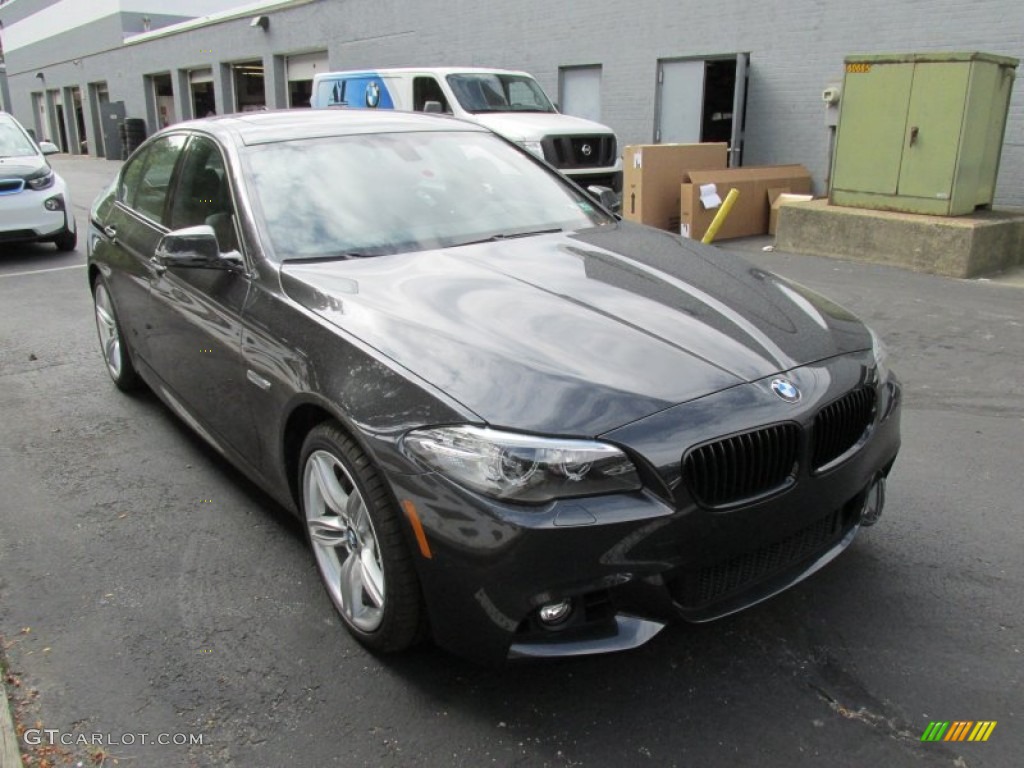 2015 5 Series 535i xDrive Sedan - Dark Graphite Metallic / Black photo #7