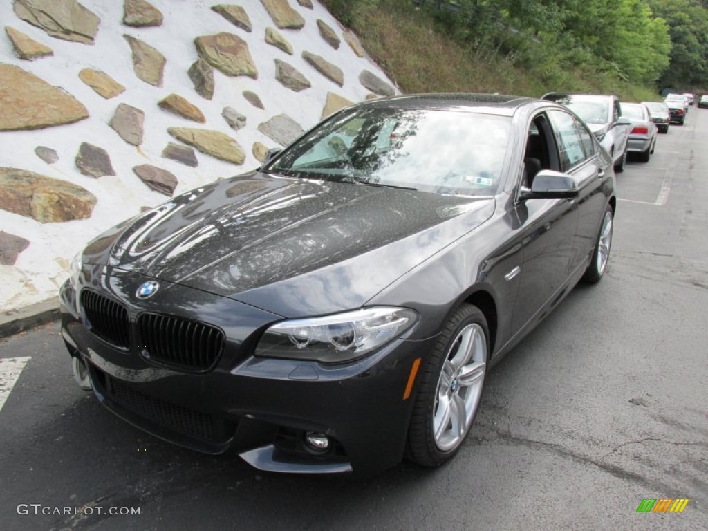 2015 5 Series 535i xDrive Sedan - Dark Graphite Metallic / Black photo #9
