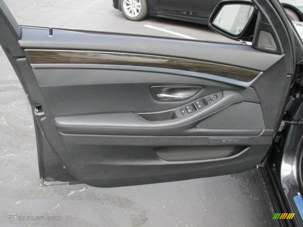 2015 5 Series 535i xDrive Sedan - Dark Graphite Metallic / Black photo #10