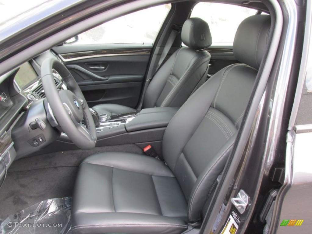 2015 5 Series 535i xDrive Sedan - Dark Graphite Metallic / Black photo #12