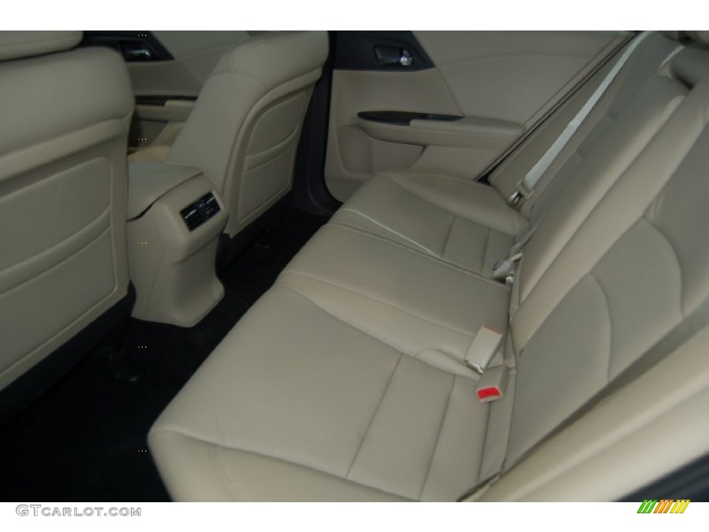 2014 Accord EX-L V6 Sedan - Crystal Black Pearl / Ivory photo #27