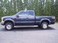 2001 True Blue Metallic Ford F250 Super Duty XLT SuperCab 4x4  photo #7