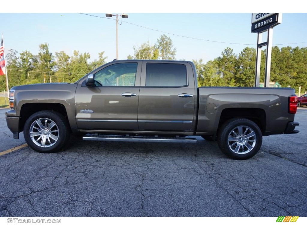 2014 Silverado 1500 High Country Crew Cab - Brownstone Metallic / High Country Saddle photo #4