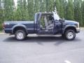 2001 True Blue Metallic Ford F250 Super Duty XLT SuperCab 4x4  photo #27