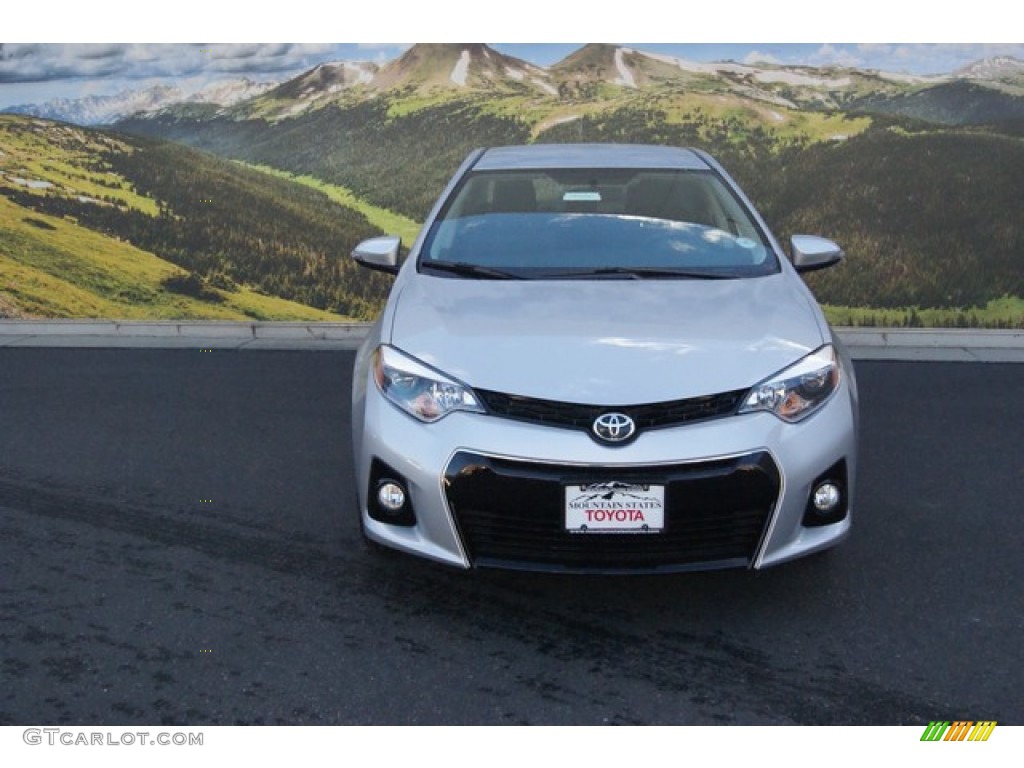 2015 Corolla S Plus - Classic Silver Metallic / S Steel Blue photo #2