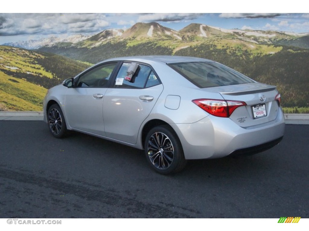 2015 Corolla S Plus - Classic Silver Metallic / S Steel Blue photo #3