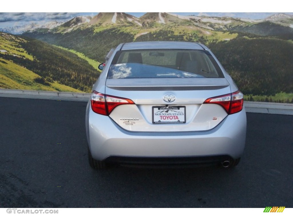 2015 Corolla S Plus - Classic Silver Metallic / S Steel Blue photo #4