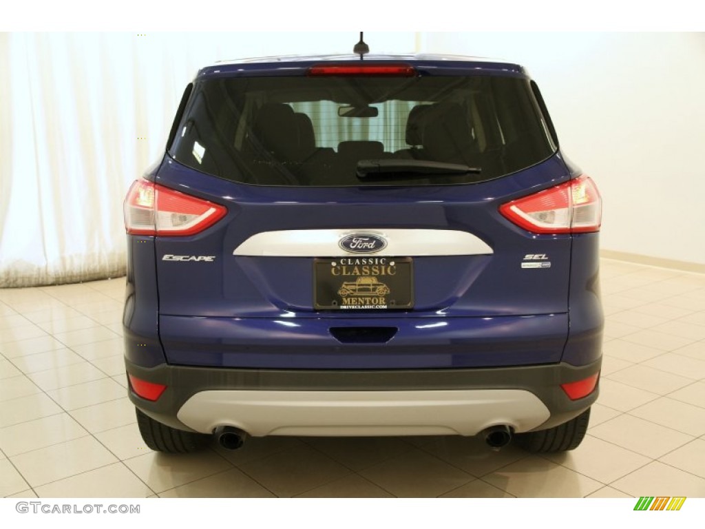 2013 Escape SEL 2.0L EcoBoost 4WD - Deep Impact Blue Metallic / Charcoal Black photo #24