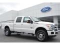 White Platinum 2015 Ford F350 Super Duty Platinum Crew Cab 4x4