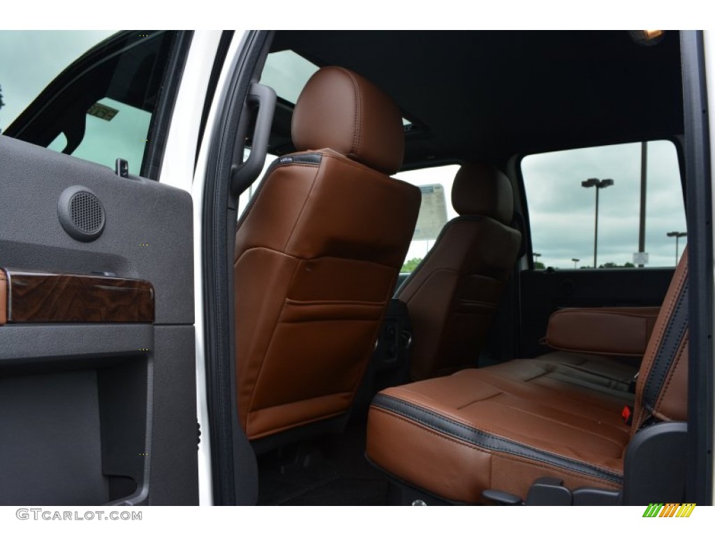 2015 Ford F350 Super Duty Platinum Crew Cab 4x4 Rear Seat Photo #97129426