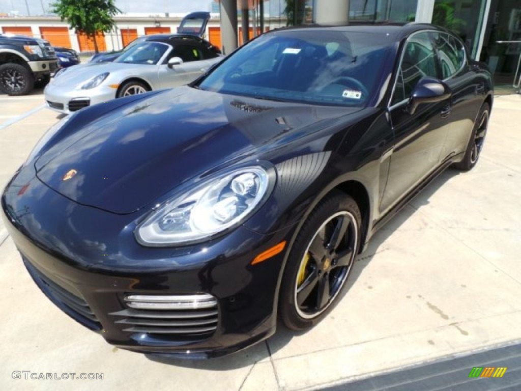 Jet Black Metallic 2015 Porsche Panamera Turbo S Exterior Photo #97130539